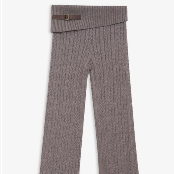 Frankie's Bikinis Fleur Cable Pants size M NWT Black or Gray - Picture 3 of 6